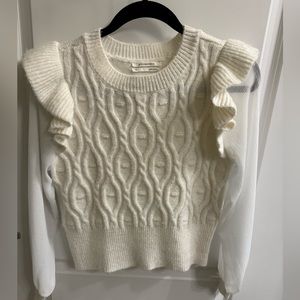 Anthropologie cream sweater size xs